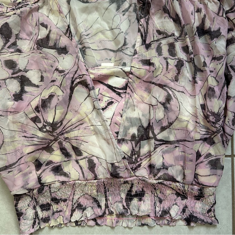 Anthropologie Sheer Peasant Top - Picture 13 of 13